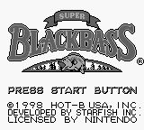 Super Black Bass (USA) Title Screen